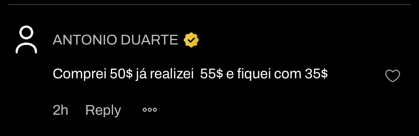 Print de depoimento de aluno da LZ Academy
