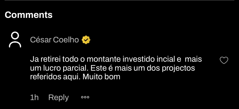 Print de depoimento de aluno da LZ Academy