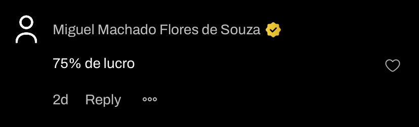 Print de depoimento de aluno da LZ Academy