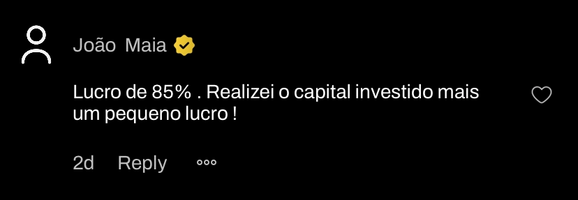 Print de depoimento de aluno da LZ Academy