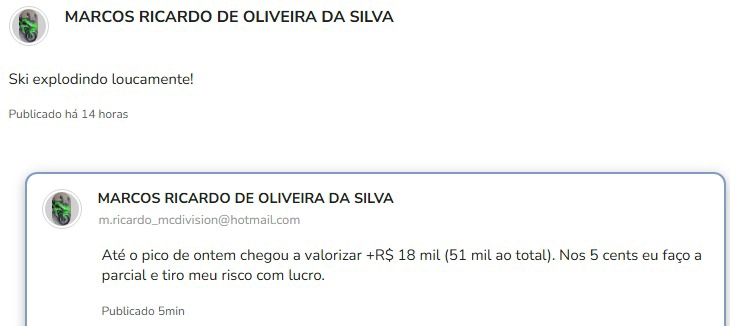 Print de depoimento de aluno da LZ Academy