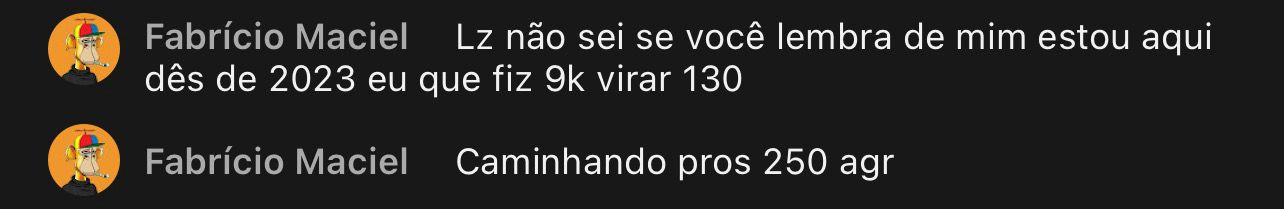 Print de depoimento de aluno da LZ Academy