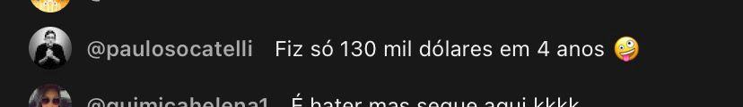 Print de depoimento de aluno da LZ Academy
