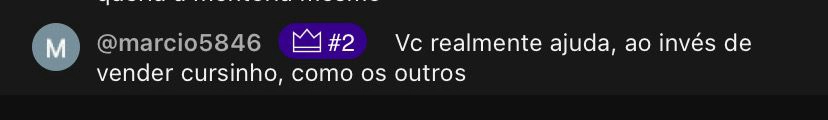 Print de depoimento de aluno da LZ Academy